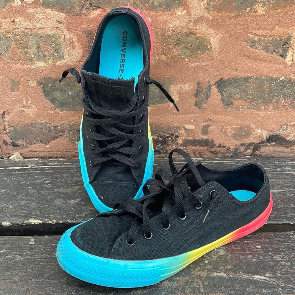 Converse All Star Low Top Rainbow Soles Sneakers